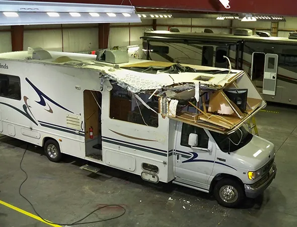 On-site mobile RV roof repair in Bushnell FL including patching, sealing, and damage control.